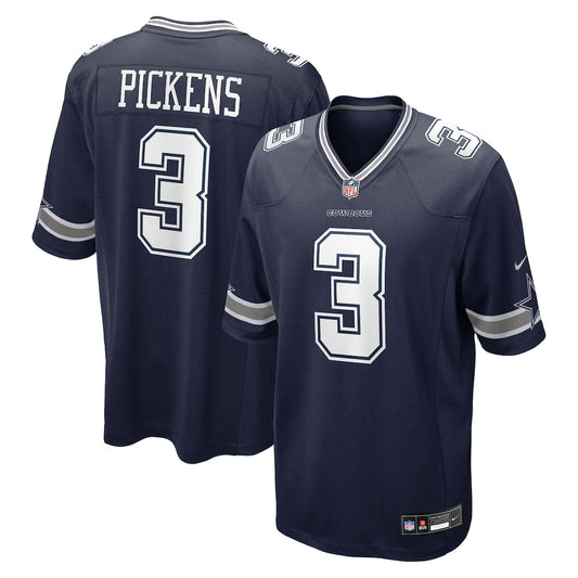 Men's Dallas Cowboys George Pickens Nike Navy Game Jersey